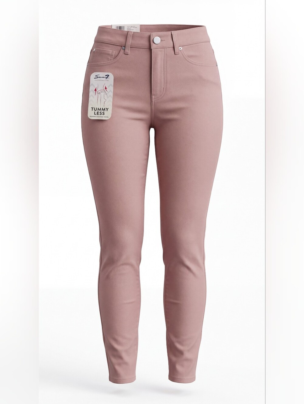 Seven7 High-Rise Skinny Jeans in Dusty Rose